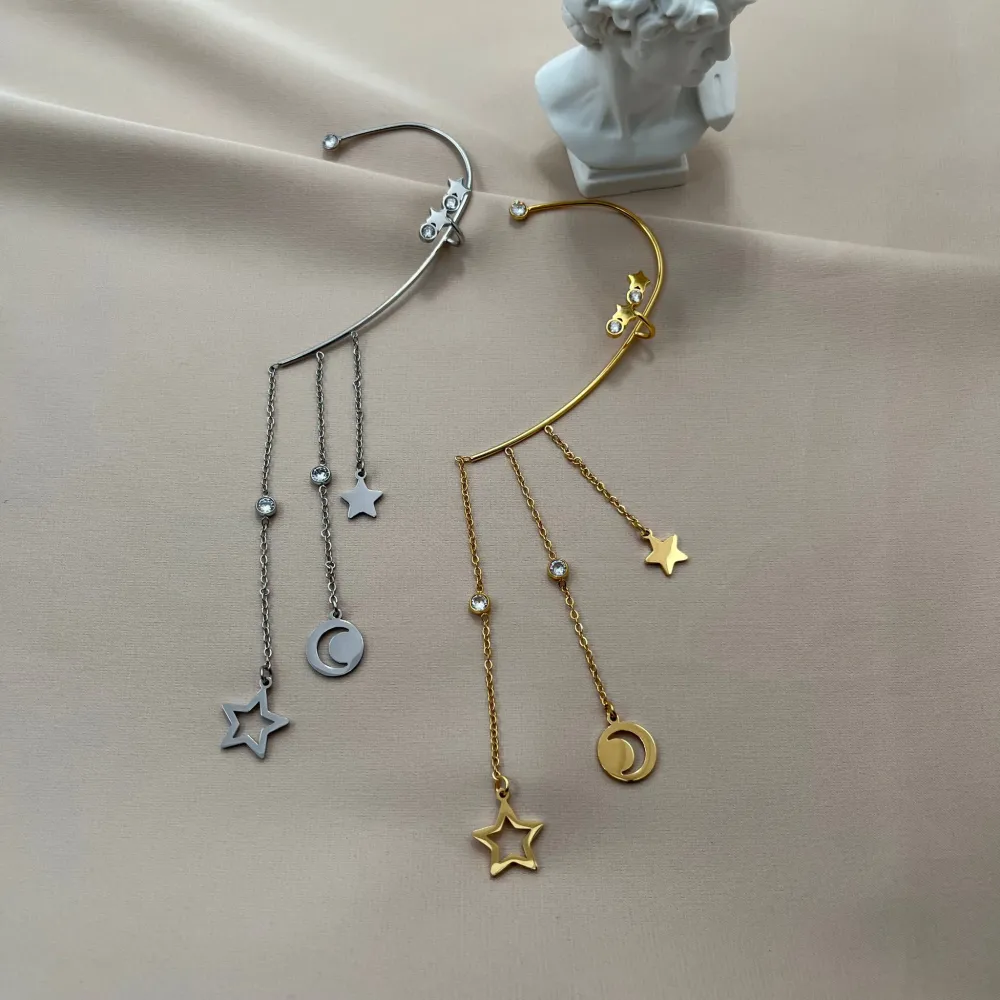 Stella Luna-Earcuff in Acciaio - EAK-103-AA411E