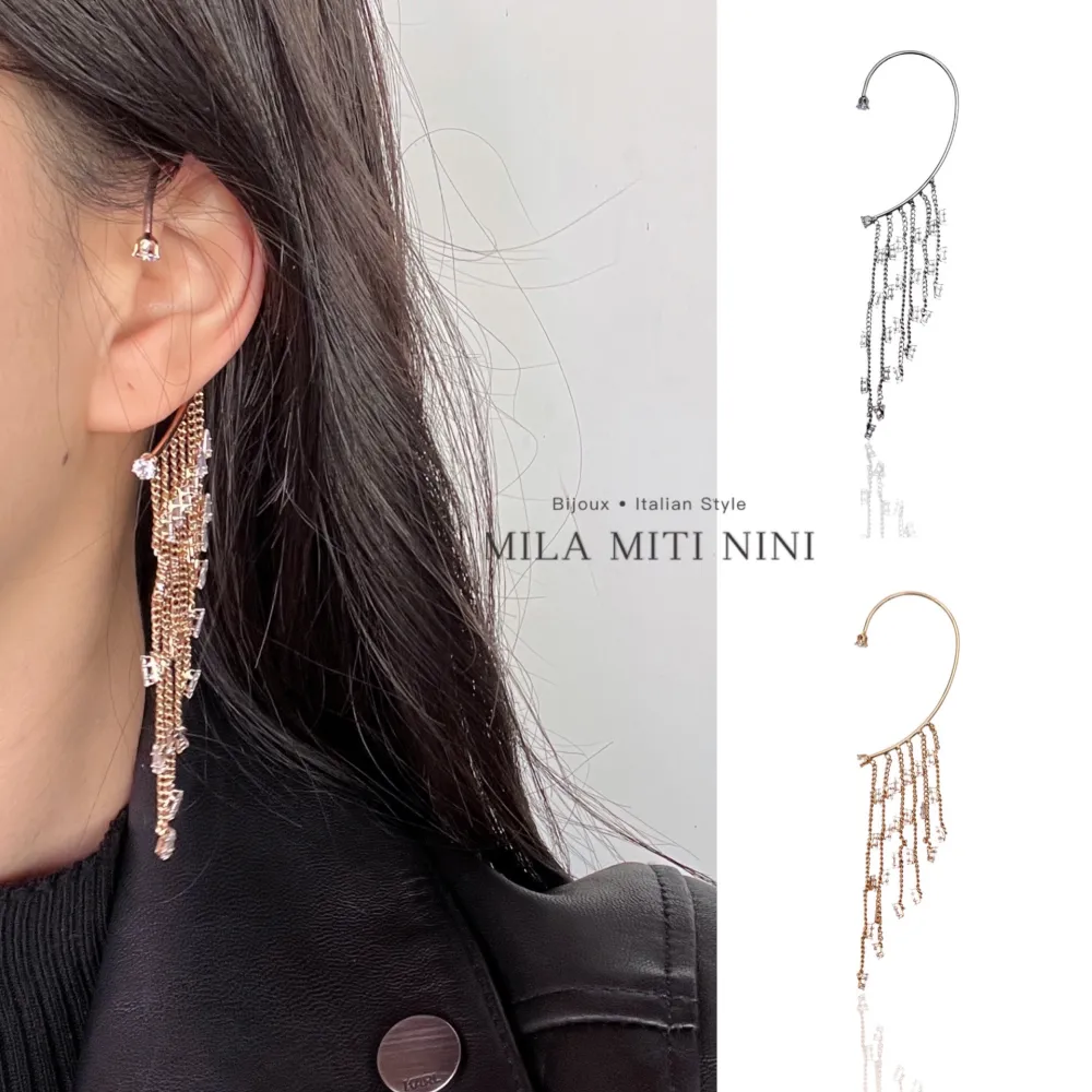 Napine Strass-Earcuff con Zirconia - EAK-109-54