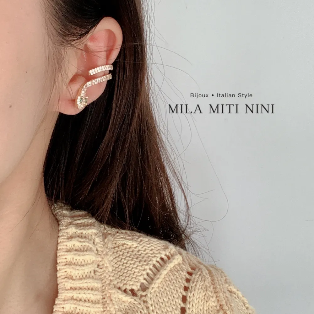 Serpente-Earcuff con Zirconia - EAK-506-214