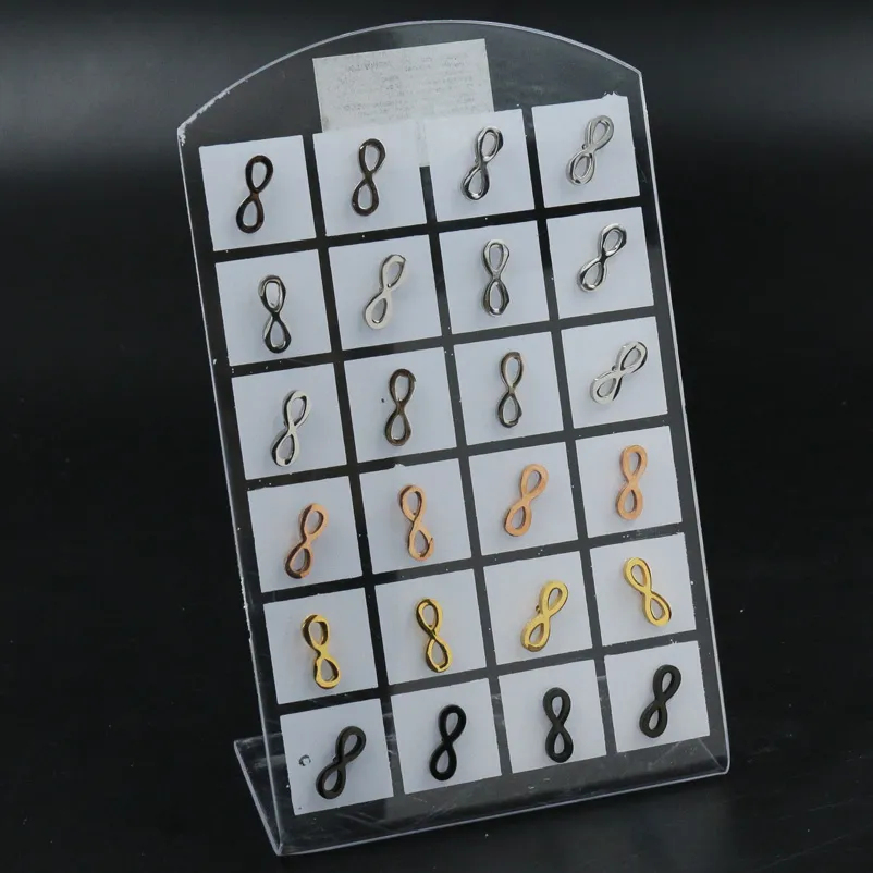 Orecchini a lobo in acciaio INFINITO (Pacco da 12pz) - Infinito  - Orecchini   In acciaio (Pacco da 12pz )