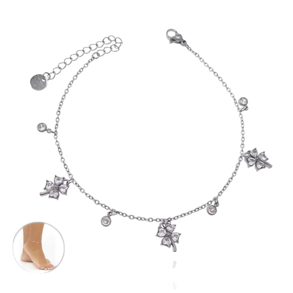 Quadrifoglio-Cavigliera in Acciaio - KAV-103-AA2766B