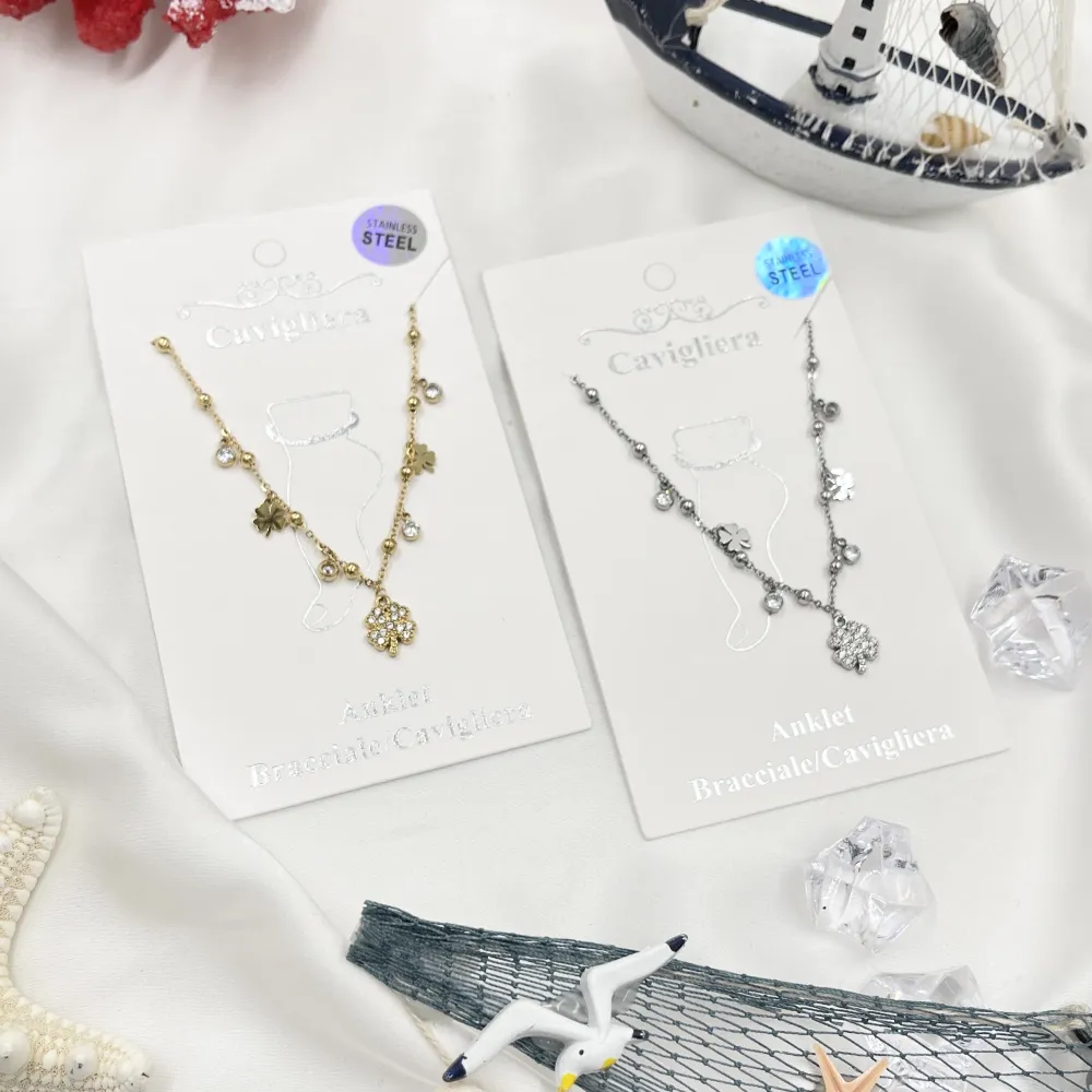 Quadrifoglio-Cavigliera in Acciaio - KAV-103-AA4662B