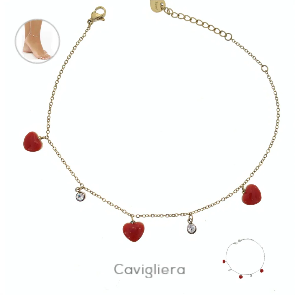 Cuorecini 4111 - Cavigliera in Acciaio - KAV-104-78