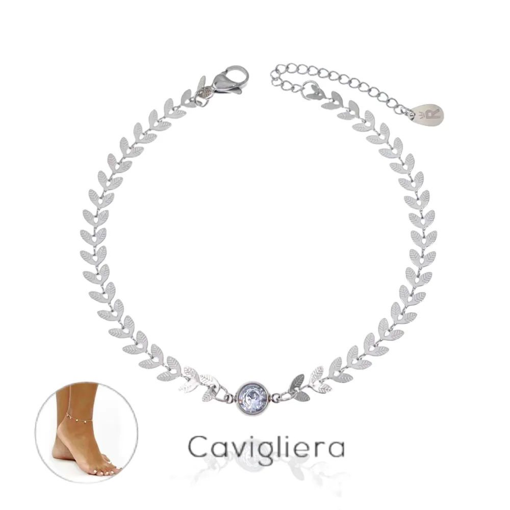 Catena Foglia-Cavigliera in Acciaio - KAV-413-1266