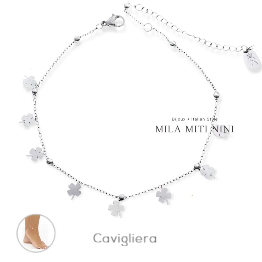 Quadrifoglio-Cavigliera in Acciaio - KAV-413-248