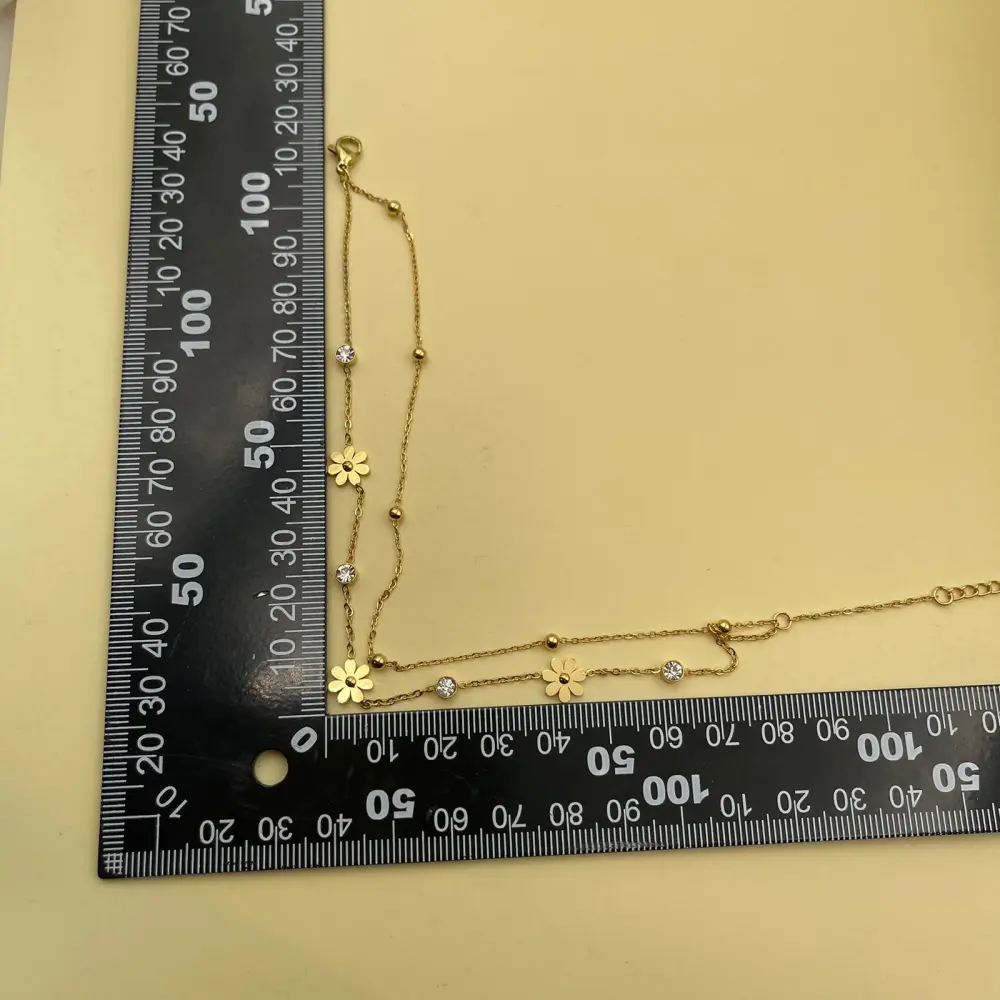 Doppio Fiore P.luce-Cavigliera in Acciaio - KAV-413-254