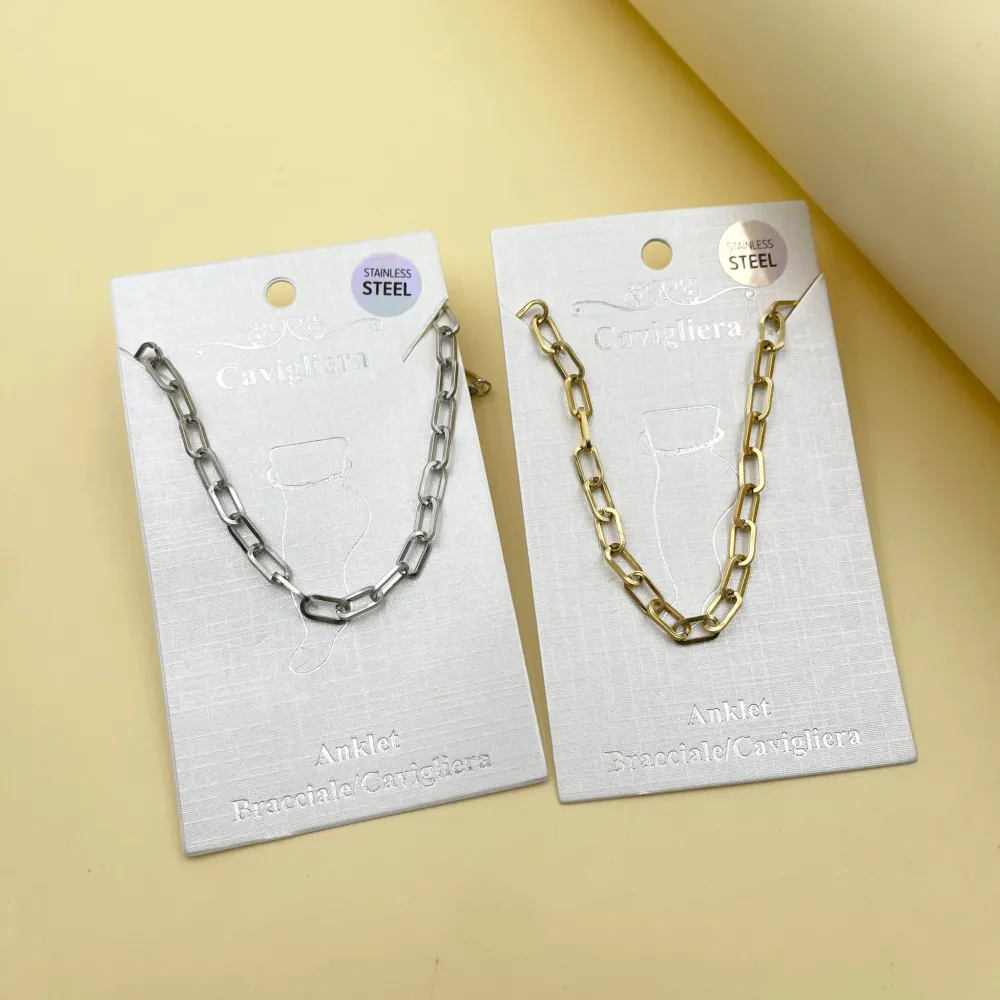 Catena Ovale-Cavigliera in Acciaio - KAV-413-263