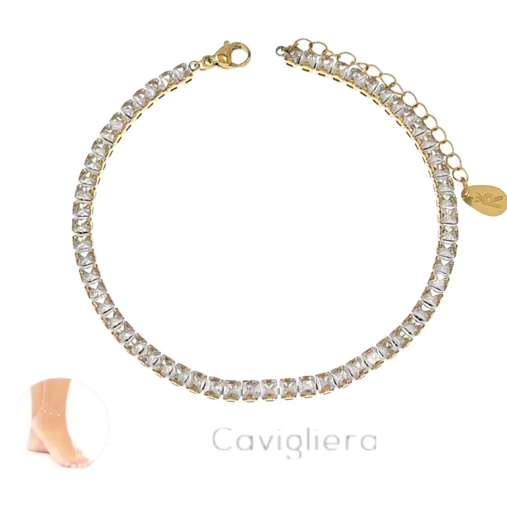 Tennis Rettangolare-Cavigliera in Acciaio - KAV-413-319