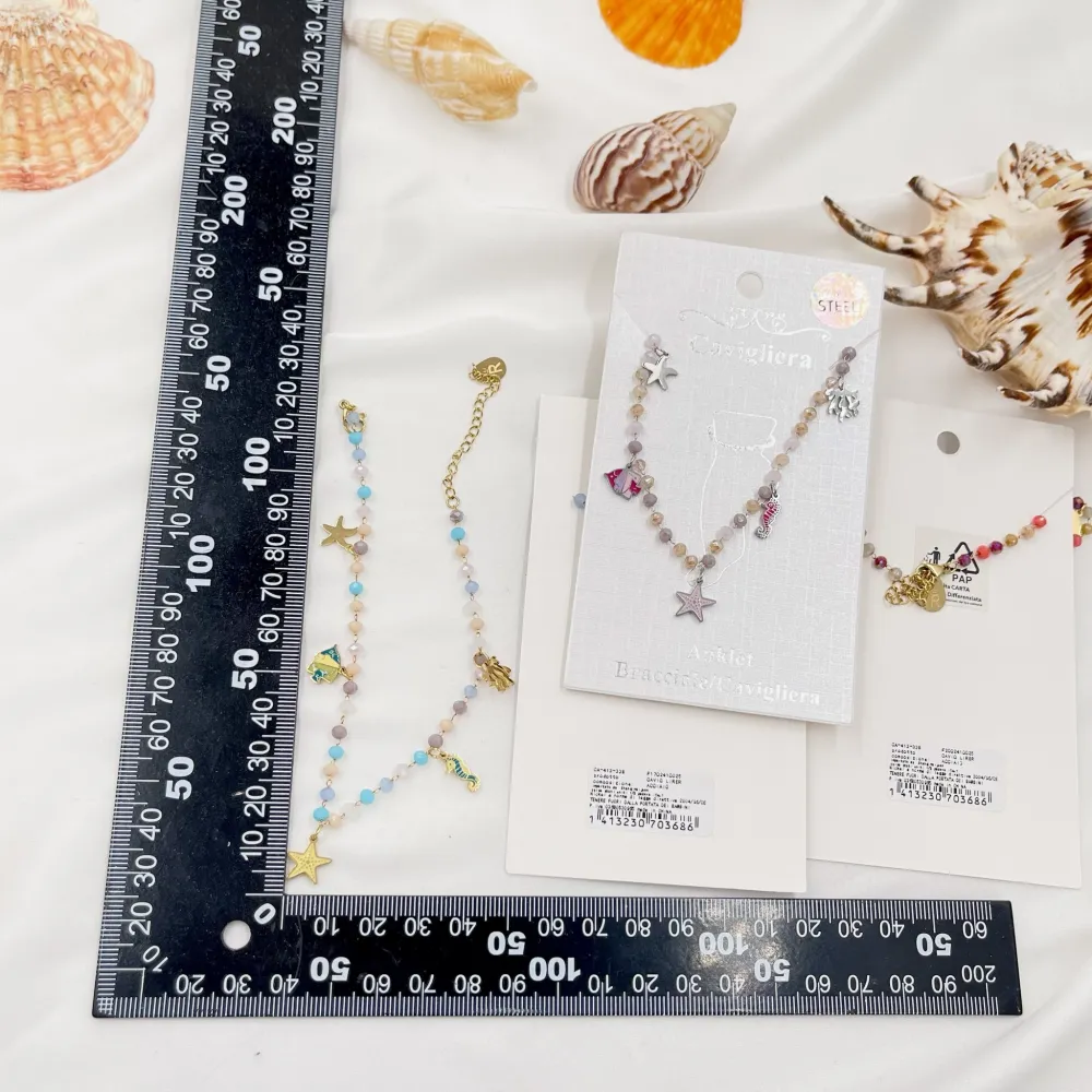 Stella Marina Smaltata-Cavigliera in Acciaio - KAV-413-338