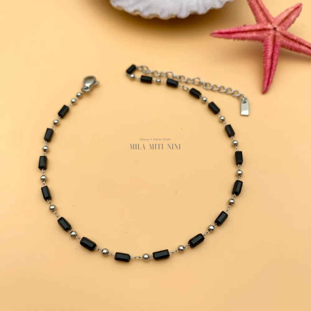 KAV-Cristalli 5253- Cavigliere in Acciaio - KAV-413-RT48