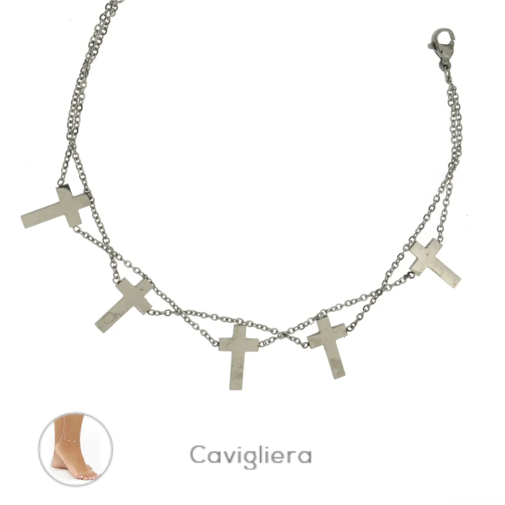 KA-Croce 5181 - Cavigliere in Acciaio - KAV-448-108