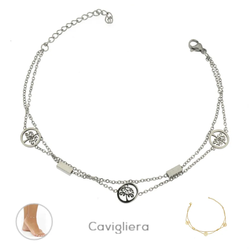 KA-Albero della Vita  5177 - Cavigliere in Acciaio - KAV-448-99