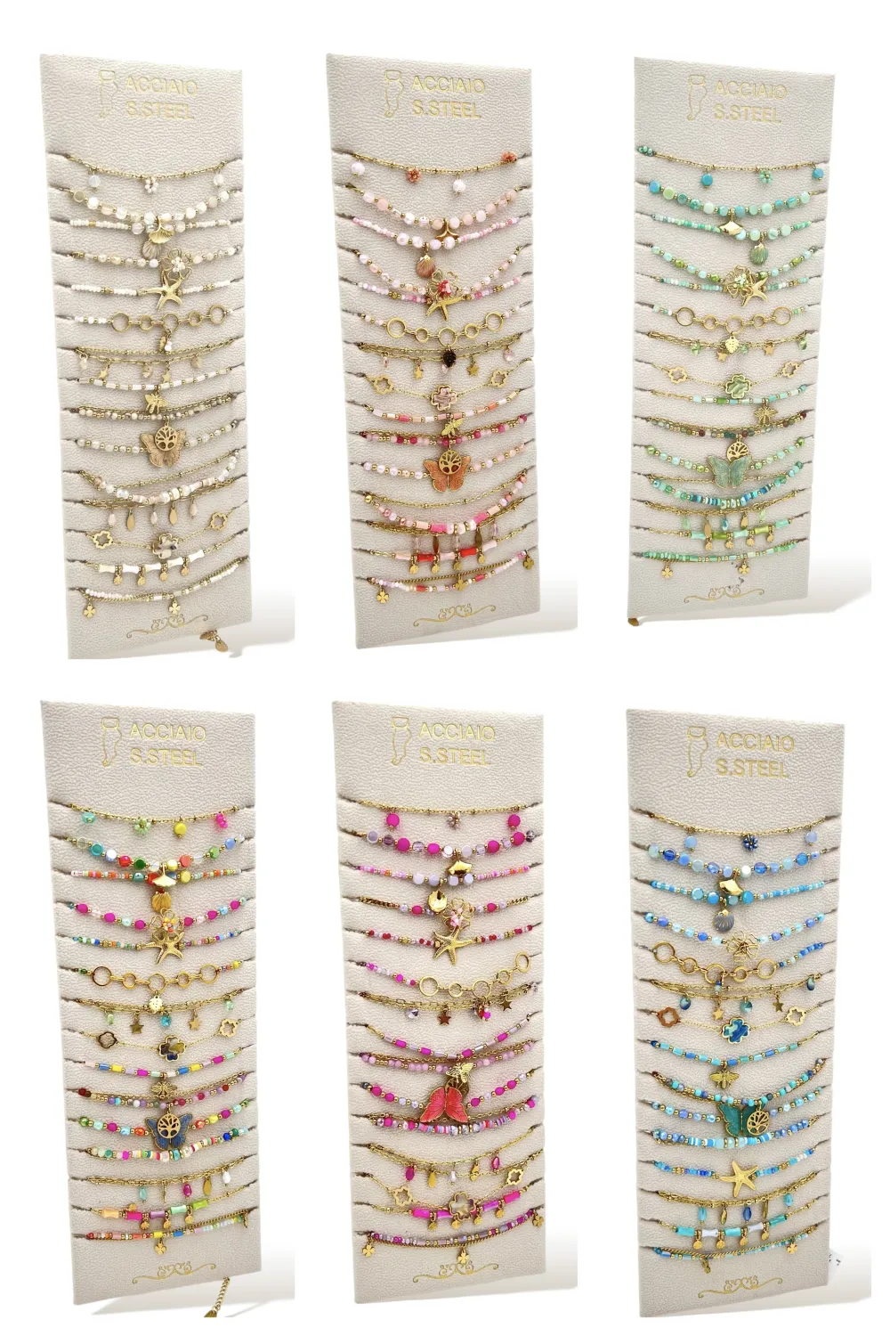 Mix Catene-12Pz Cavigliere in Acciaio - KPA-732-156