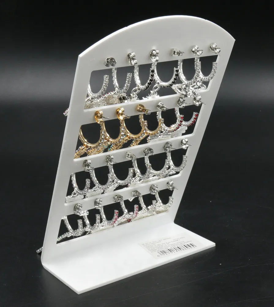 Orecchini a Cerchio con Pendenti Strass (Conf. da 14 paia) - Misto - Orecchini con Pendenti (Conf. 12 Paia)