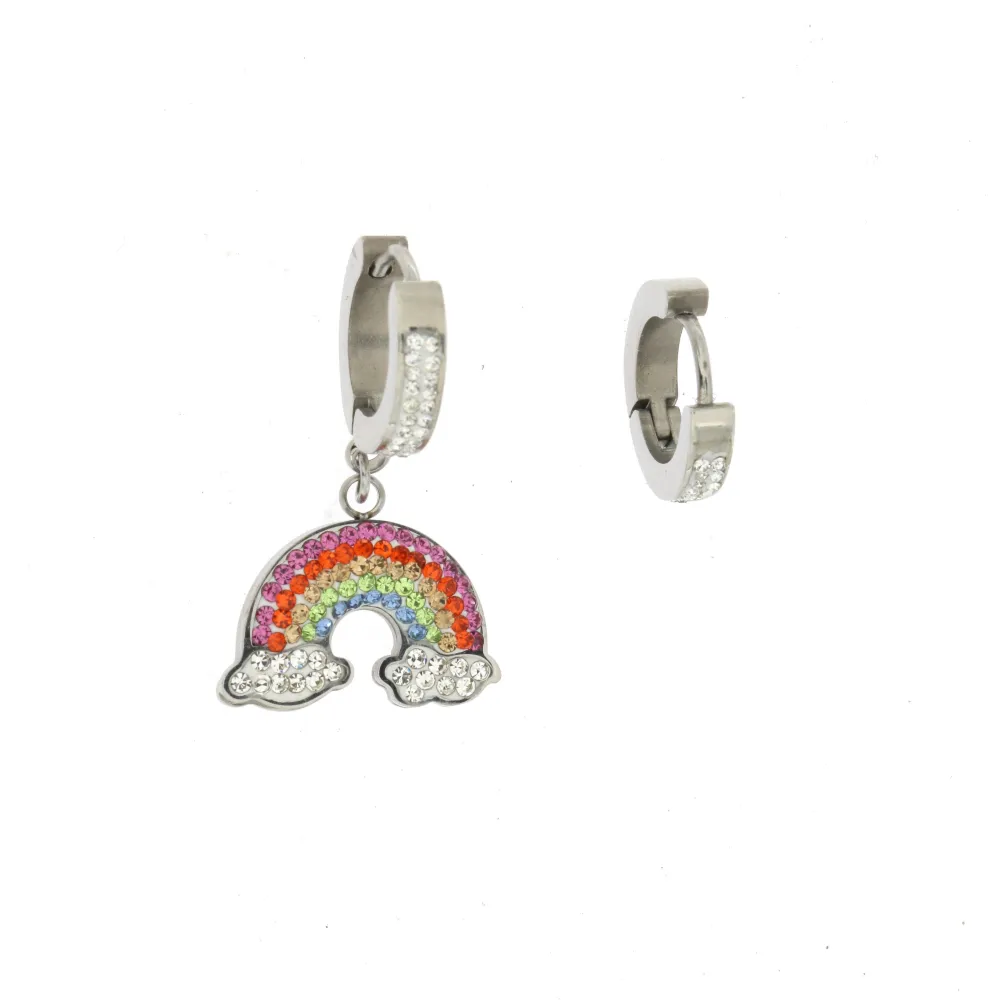OAC- Arcobaleno e Cerchio 4410 - Orecchini a Cerchio con Penden - OAC- Arcobaleno e Cerchio 4410 - Orecchini a Cerchio con Penden