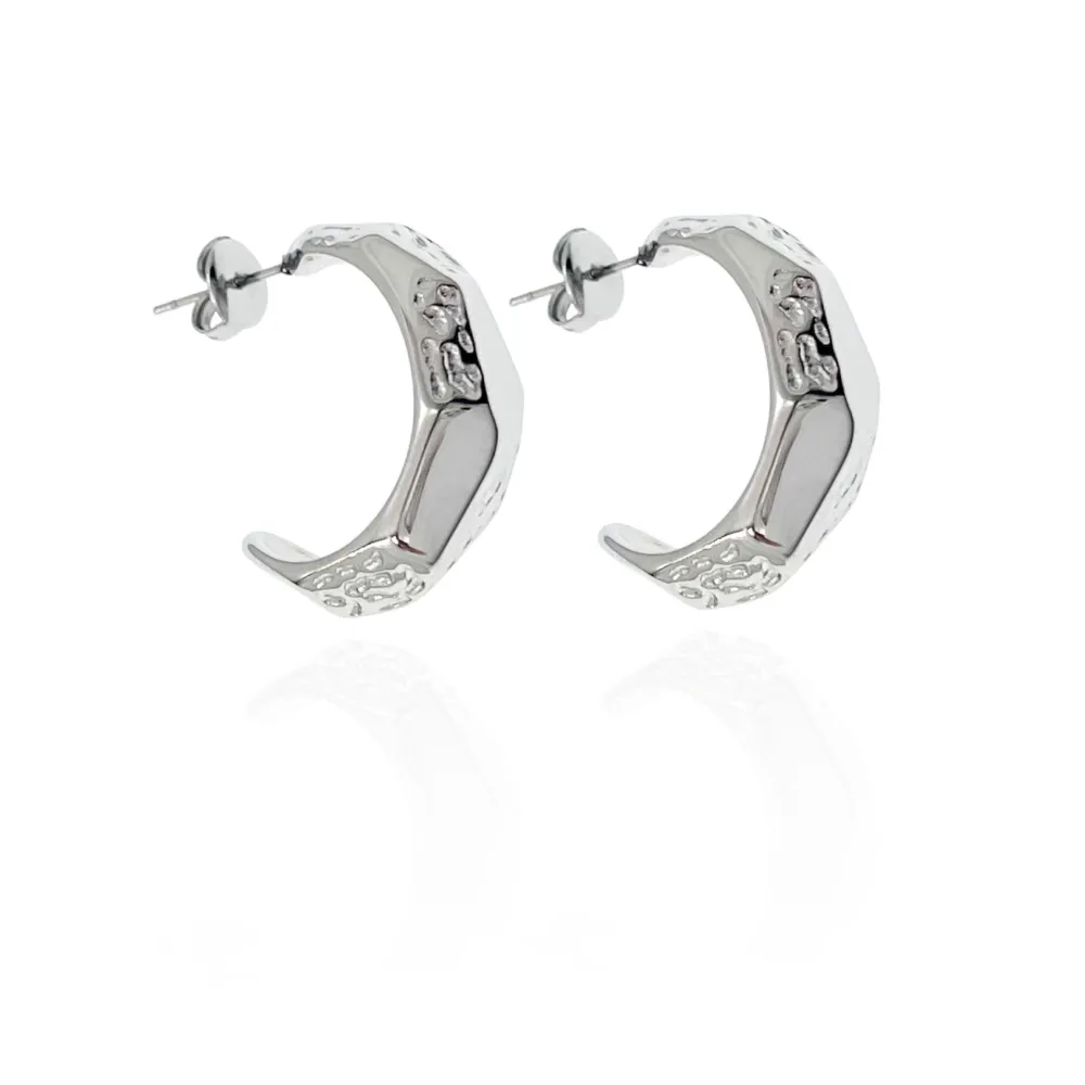 Cerchio -Orecchini a Cerchio in Acciaio - OAP-103-AA1076E