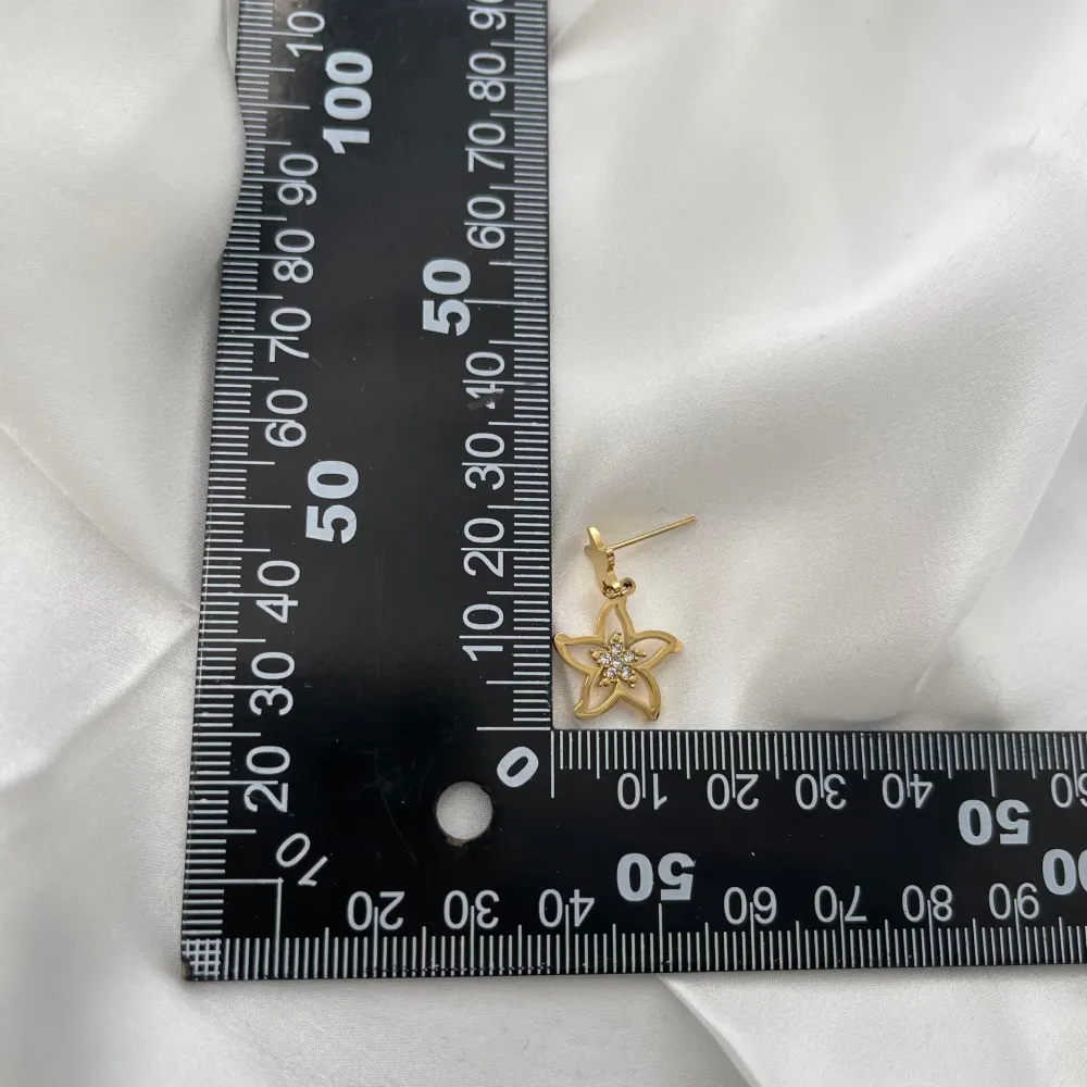 Stella Marina-Orecchini Pendenti in Acciaio - OAP-103-AA1090E