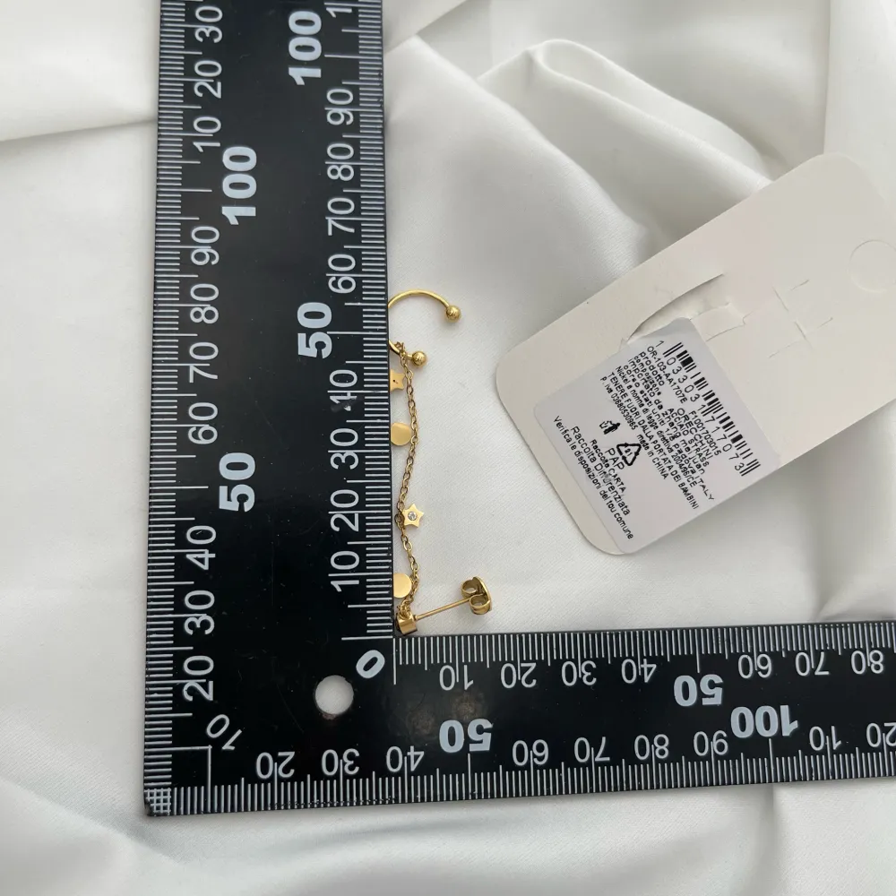 Punto Luce con Stella e Tondo-Orecchini con Earcuff in Acciaio - OAP-103-AA1707E