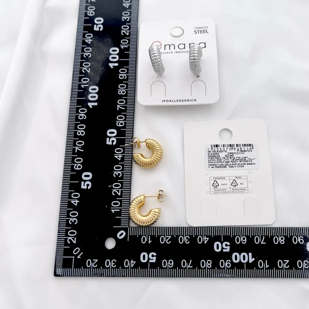 Cerchio-Orecchini in Acciaio - OAP-103-AA2611E