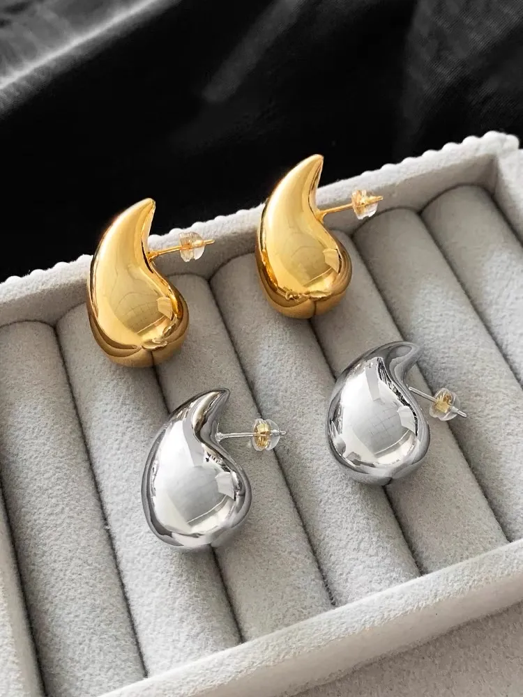 Goccia Piccola-Orecchini in Acciaio - OAP-103-AA3072E S 26mm