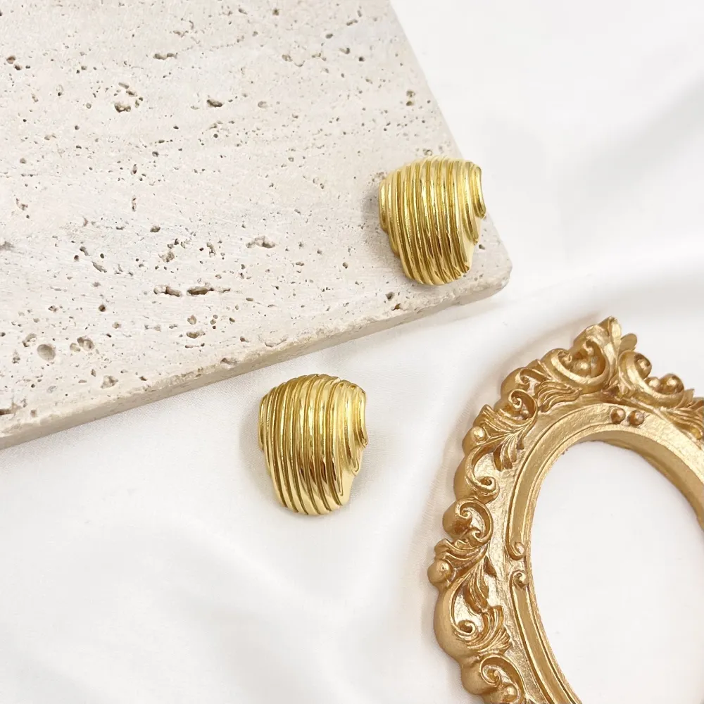 Conchiglia-Orecchini in Acciaio - OAP-103-AA3892E