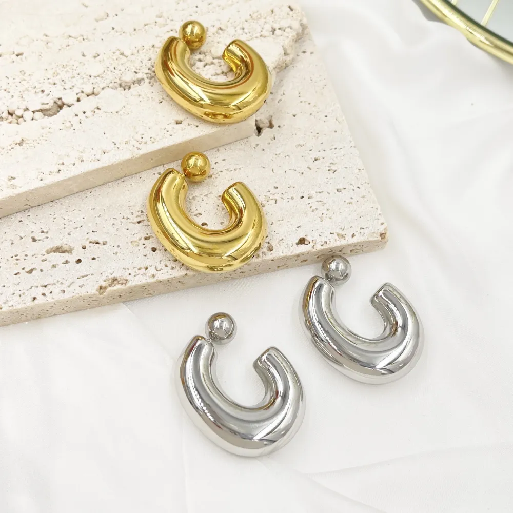 Cerchio-Orecchini in Acciaio - OAP-103-AA4860E