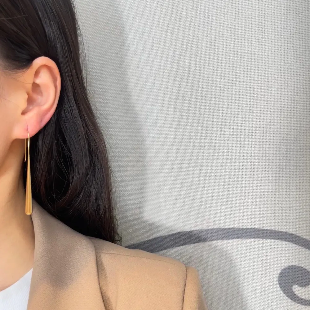 Goccia Lunga-Orecchini in Acciaio - OAP-103-AA5911E