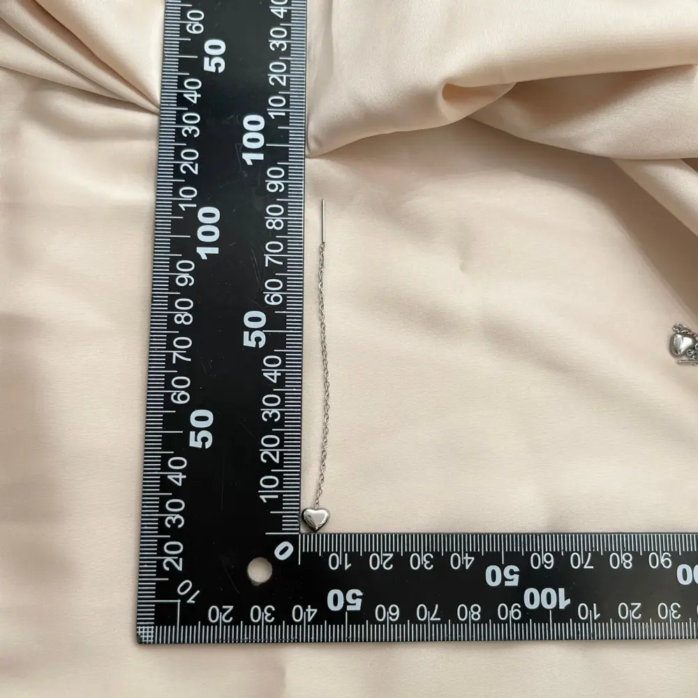 Cuore Bombato Liscio-Orecchini Saliscendi in Acciaio - OAP-103-AA787E