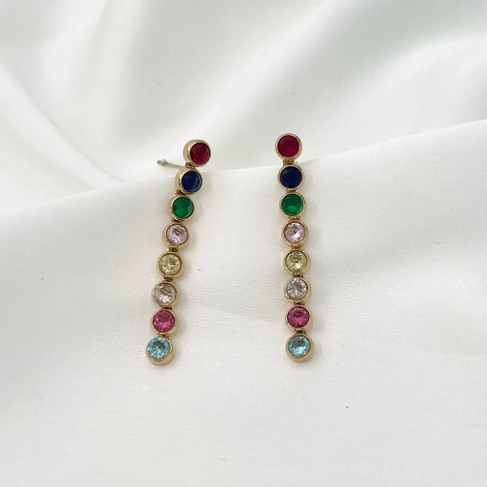 Cipollona Lunga-Orecchini in Acciaio - OAP-103-AA876E