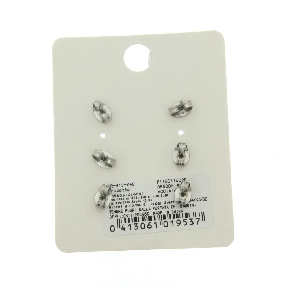 Stella 3241 - Orecchini Tris a lobo in Acciaio - OAP3241-Stella- Orecchini Tris a lobo in Acciaio