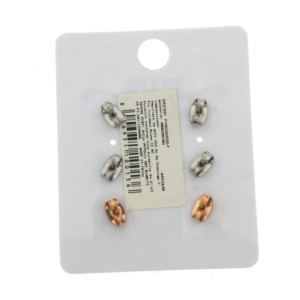 Ancorà 3257 - Orecchini Tris a lobo in Acciaio - OAP3257-Ancorà- Orecchini Tris a lobo in Acciaio