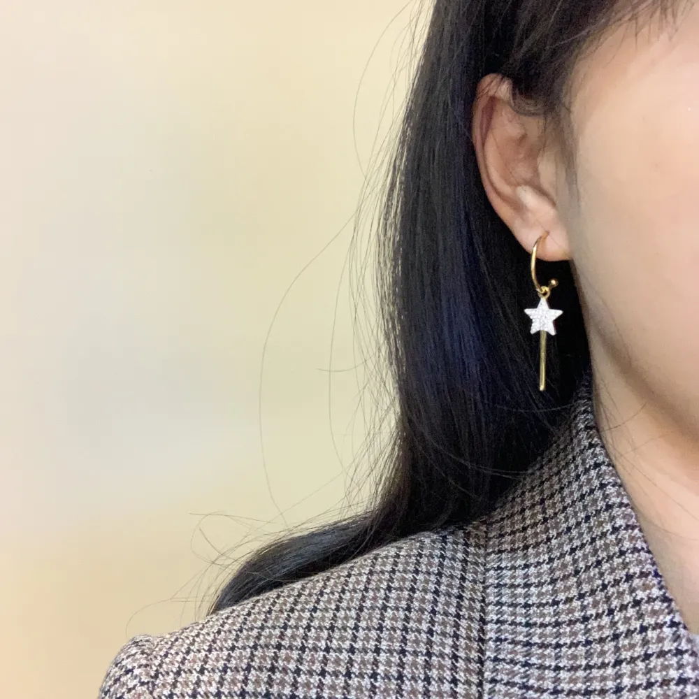 OAP7324-Bachetta Magica-Orecchini  a Cerchio in Acciaio - OAP413-055-Bachetta Magica-Orecchini in Acciaio