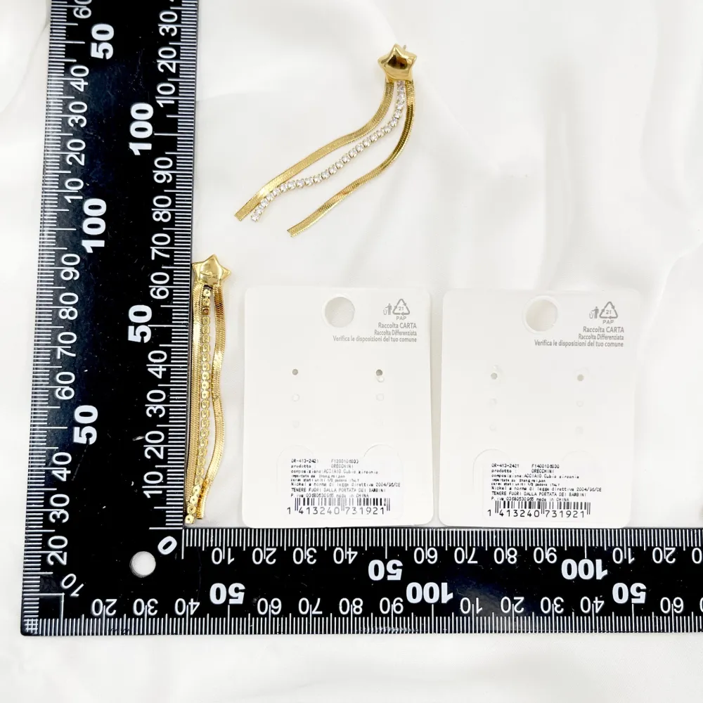 Stella e Napine -Orecchini in Acciaio - OAP-413-2421