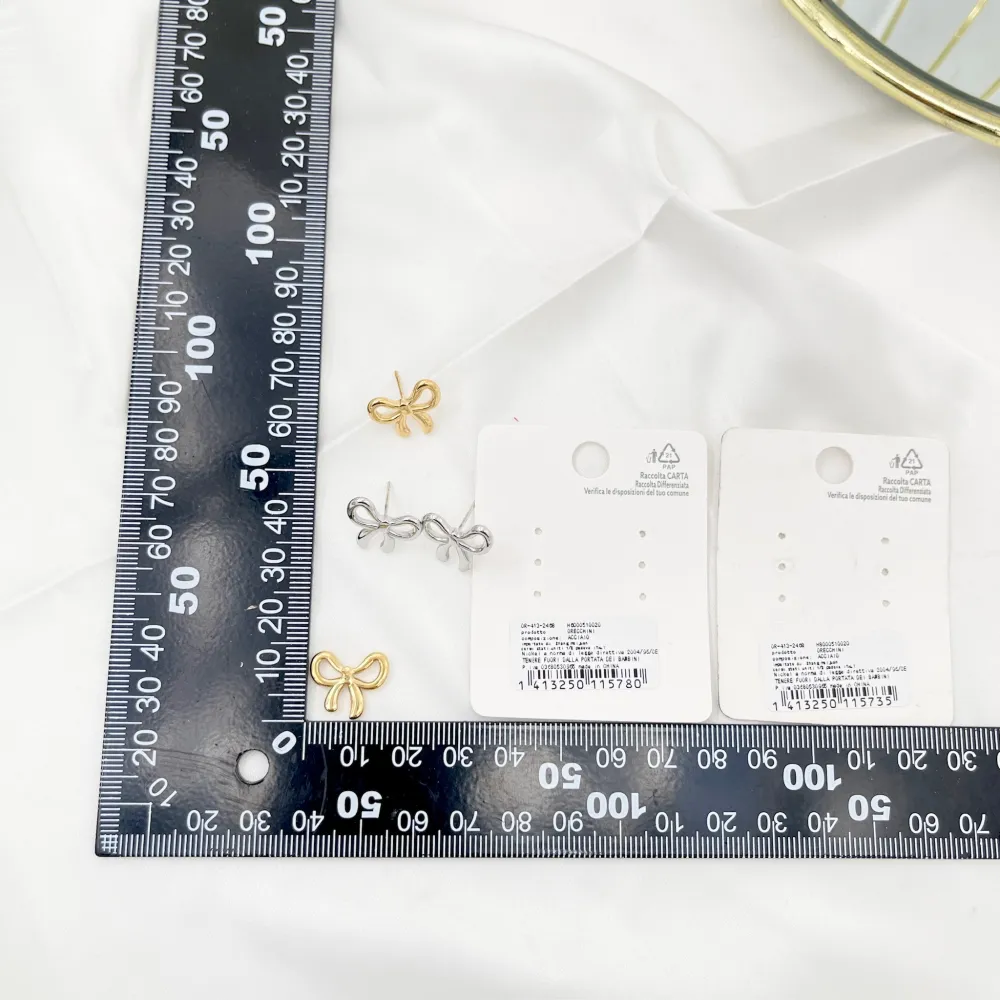 Fiocco -Orecchini in Acciaio - OAP-413-2458