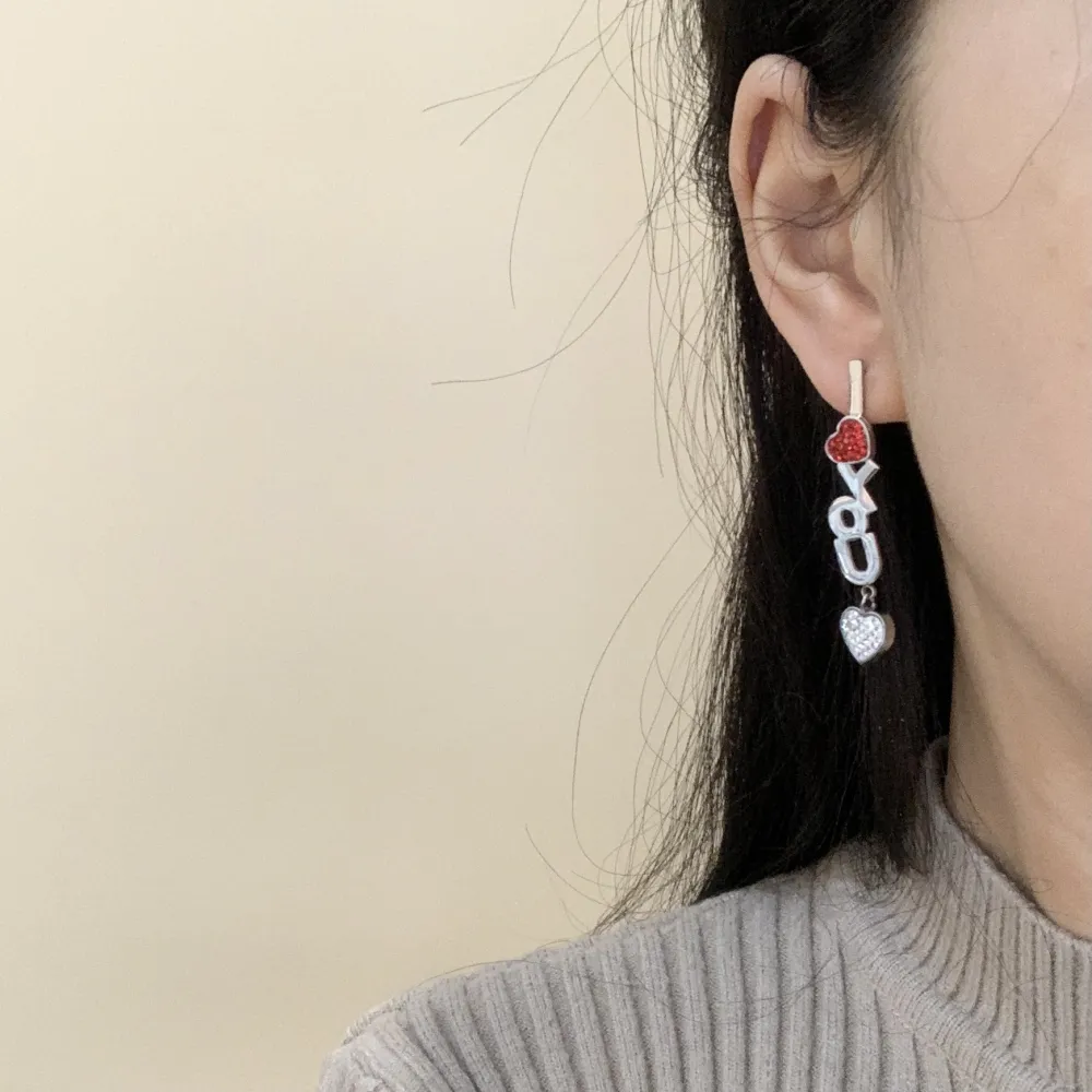 OAP6836-Cuore I Love You- Orecchini in Acciaio - OAP413-257