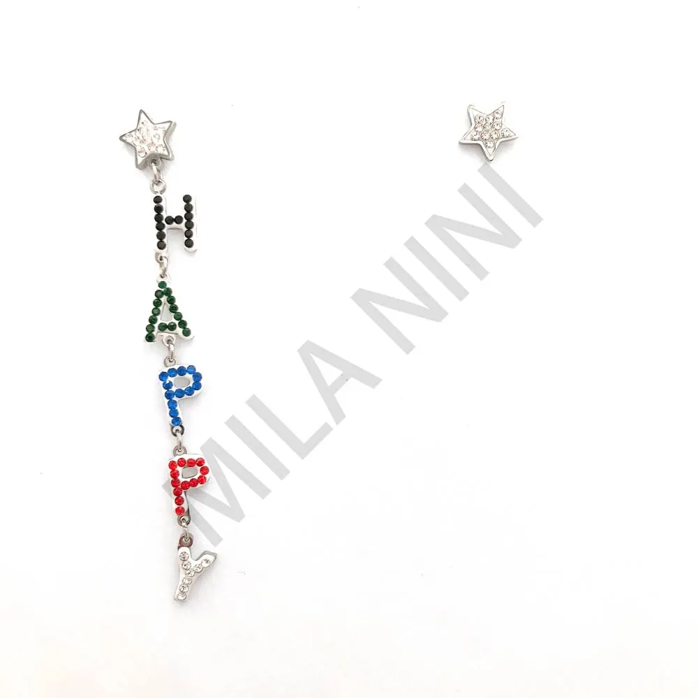 Orecchini pendenti in acciaio - OAP-413-280