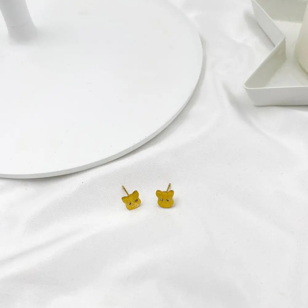 Cane-Orecchini in Acciaio - OAP413-774