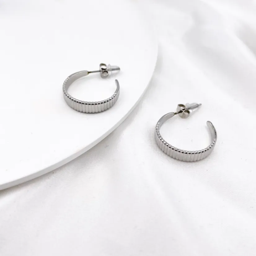 24mm -Orecchini a Cerchio in Acciaio - OAP413-788