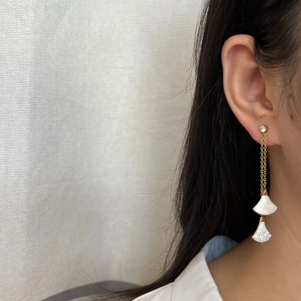 Ventaglio -Orecchini in Acciaio - OAP-413-954