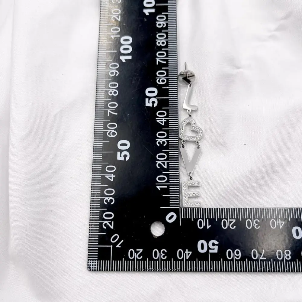 Lucchetto Cuore -Orecchini in Acciaio - OAP-413-966