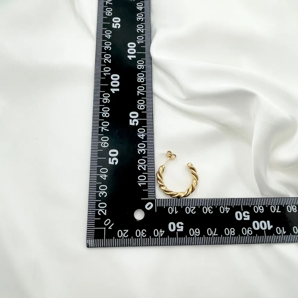 Cerchio Intrecciato -Orecchini in Acciaio - OAP-445-12