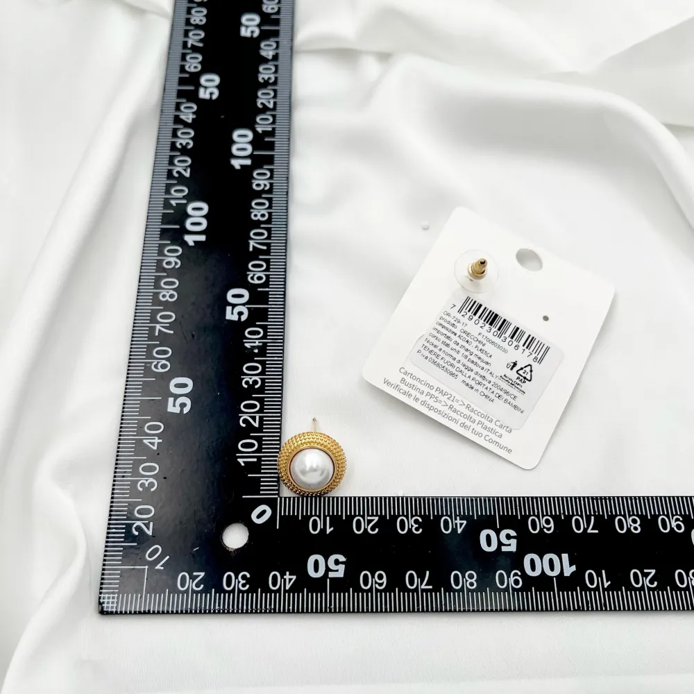 Perla Tondo-Orecchini a Lobo in Acciaio - OAP-729-17