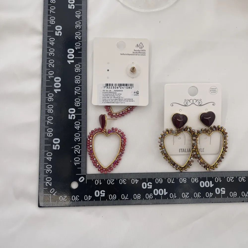 Cuore Vuoto-Orecchini in Acciaio - OAP-732-108