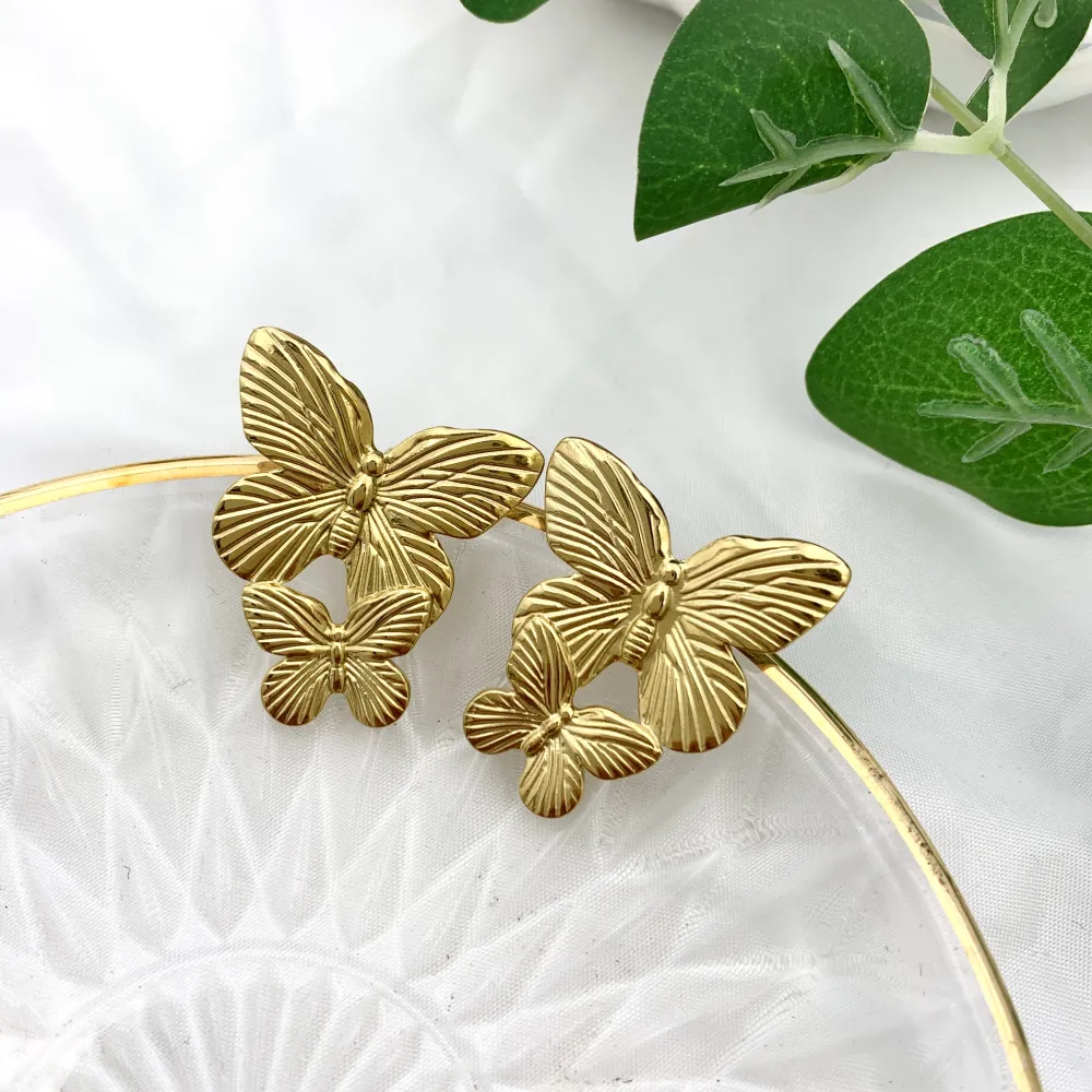 Farfalla-Orecchini in Acciaio - OAP-732-259