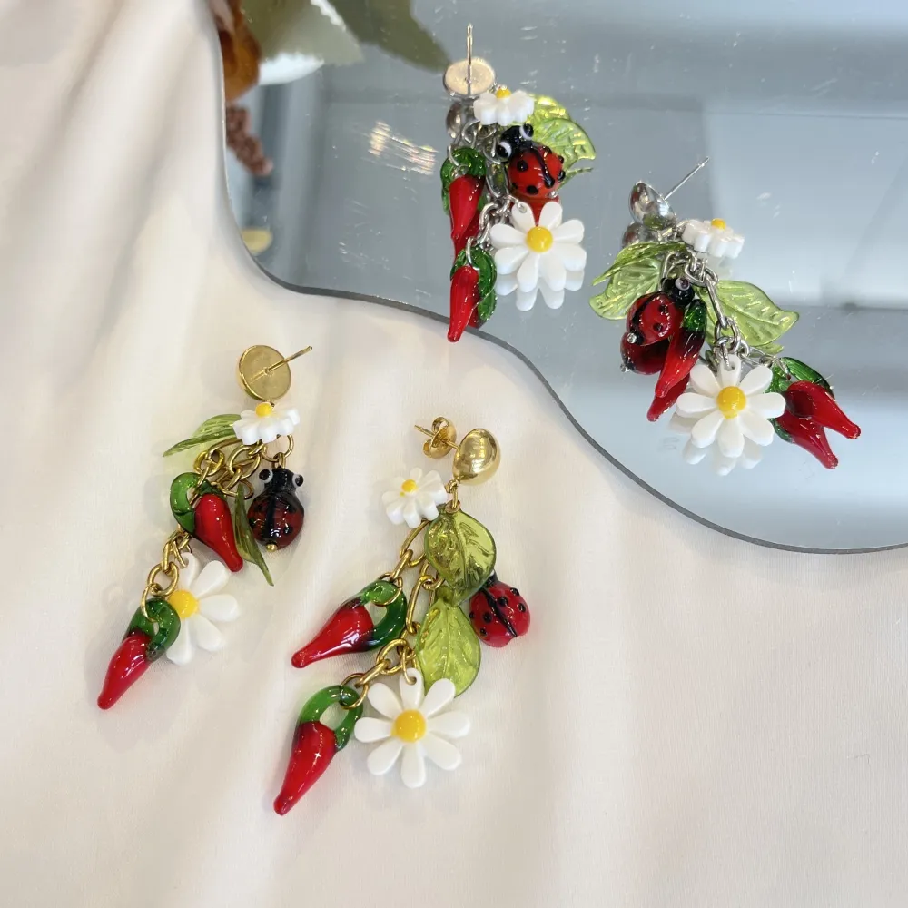 Margherita Cornino Coccinella-Orecchini in Acciaio - OAP-732-407