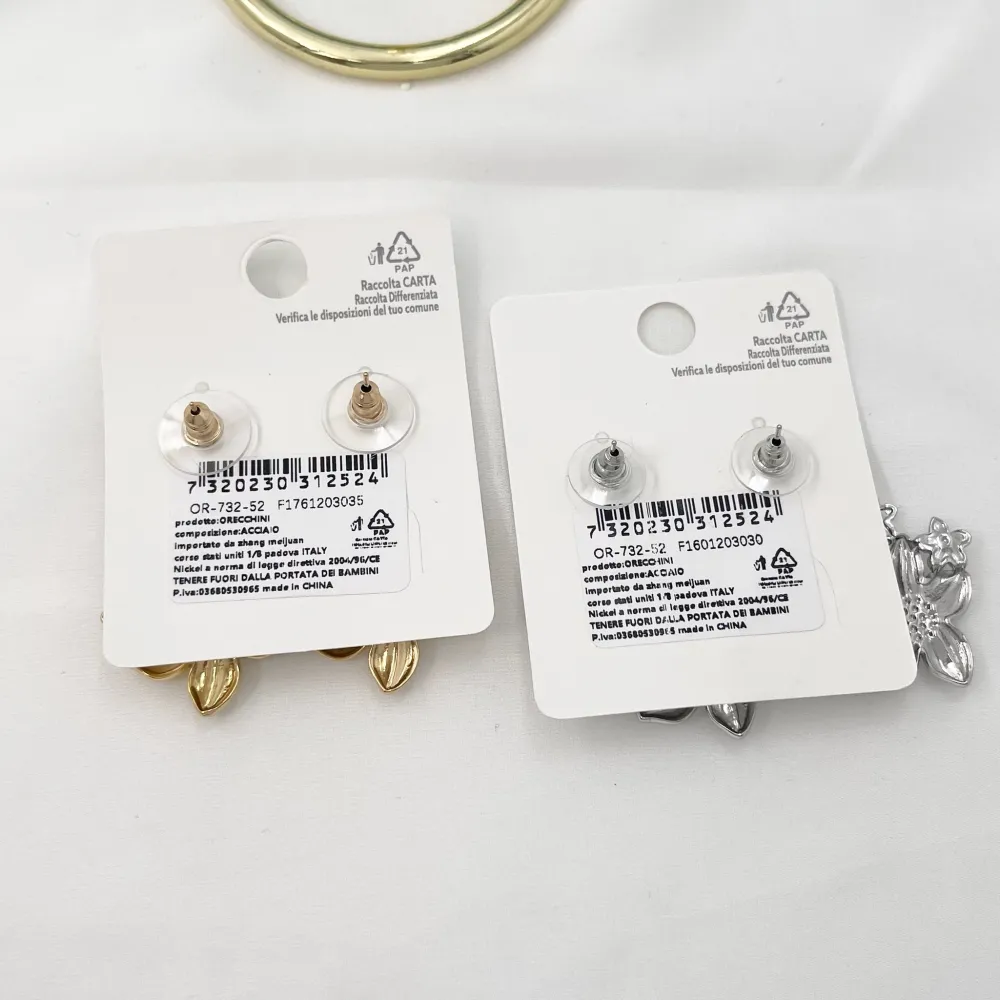 Fiore-Orecchini in Acciaio - OAP-732-52