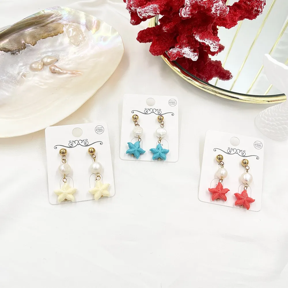 Stella Marina -Orecchini in Acciaio - OAP-765-13