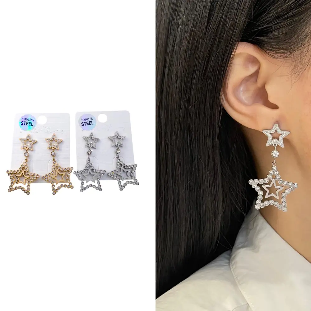 OAS-Stella 5101 - Orecchini pendenti in Acciaio - OAS-Stella 5101 - Orecchini pendenti in Acciaio