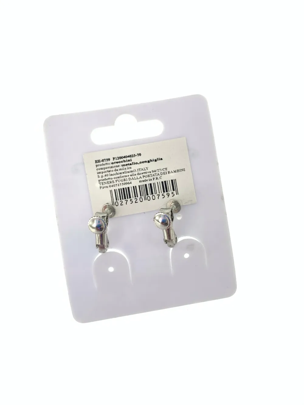 OMC-Perla 14mm 5089-Orecchini a Clip - OMC-Perla 14mm 5089-Orecchini a Clip