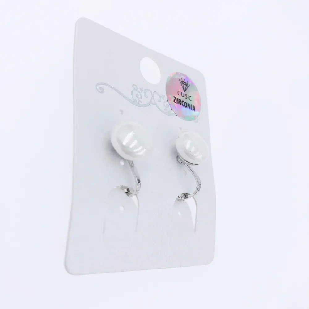 OMC-Perla Ovale 10mm 5090-Orecchini a Clip - OMC-Perla Ovale 10mm 5090-Orecchini a Clip